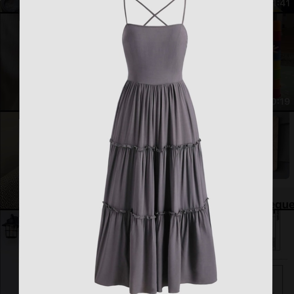 Lace Up Back dress